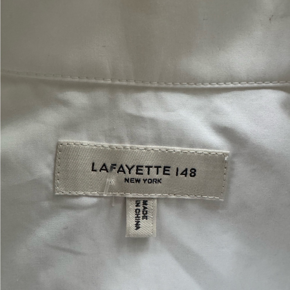 Lafayette 148 New York Womens Kennedy Shirt 12 - Picture 6 of 9